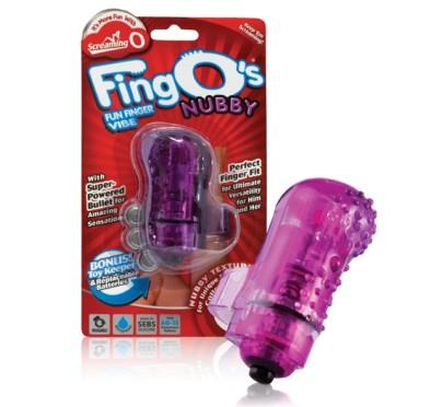 Wibrator na palec - The Screaming O The FingO Nubby Purple